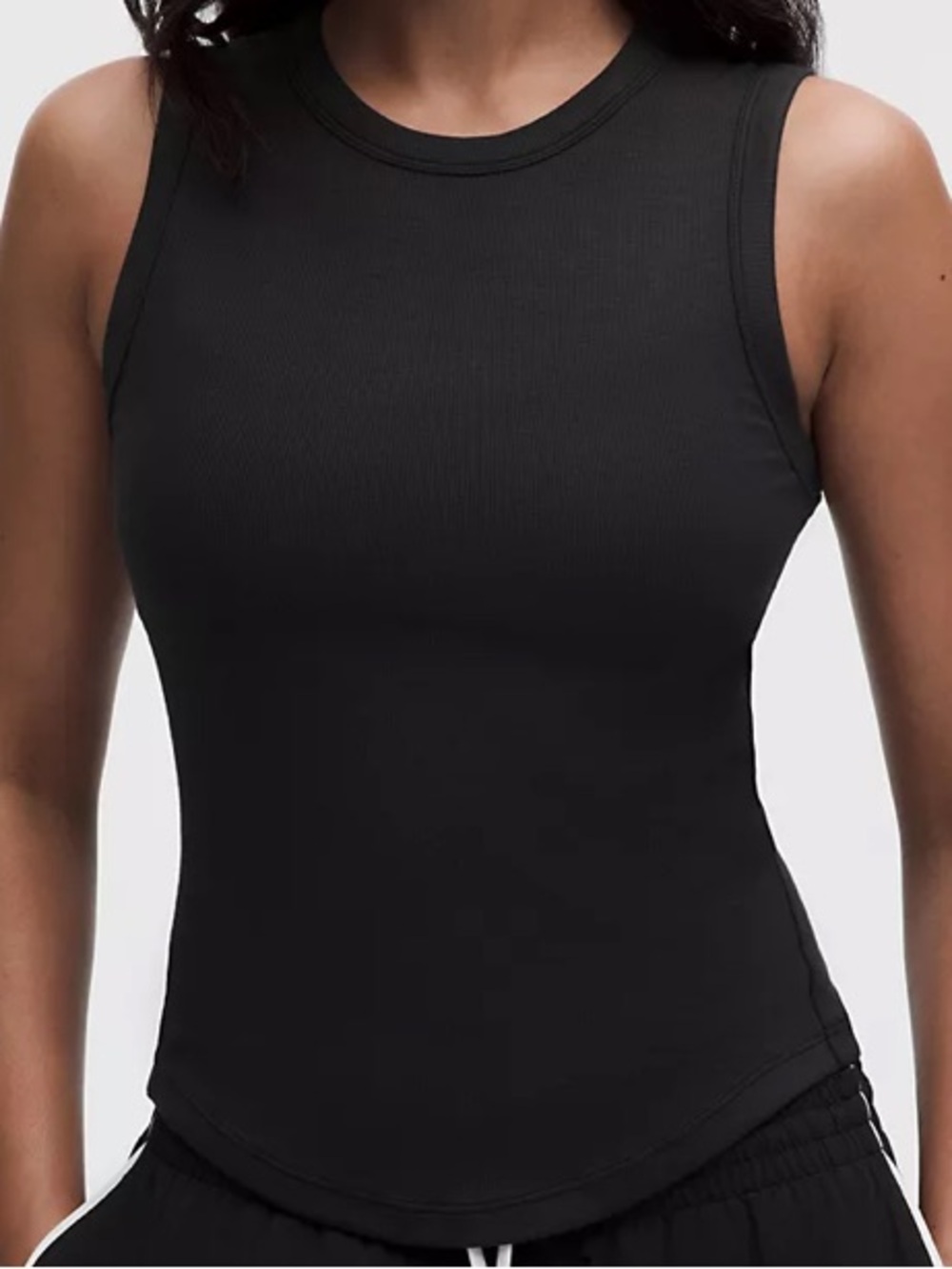 Women's Black Hold Tight Crewneck Tank Top
Waist Length size 6